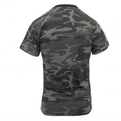 Rothco Camo US Flag T-Shirt - Black Camo