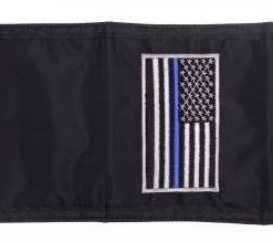Rothco Thin Blue Line Flag Nylon Commando Wallet