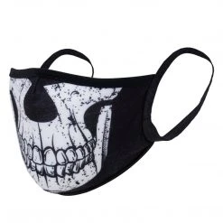 Rothco Half Skull Reusable 3-Layer Polyester Face Mask
