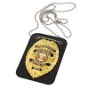 Rothco Low Profile Leather Badge Holder With Chain