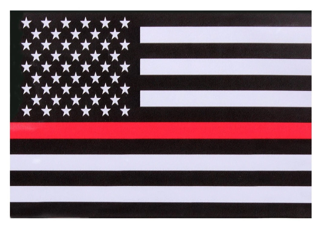 Rothco Thin Red Line Flag Decal Thin Blue Line