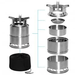 Rothco Stainless Steel Portable Camping / Backpacking Stove Camping Stoves