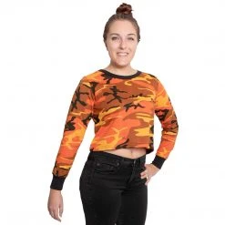 Rothco Women's Camo Long Sleeve Crop Top Camo T-Shirts