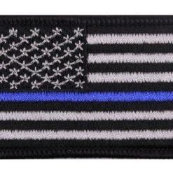 Rothco Thin Blue Line Flag Patch - Iron On