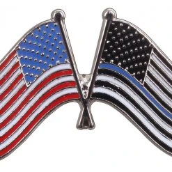 Rothco Thin Blue Line US Flag Pin