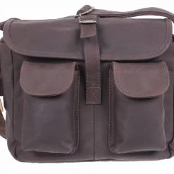 Rothco Brown Leather Ammo Shoulder Bag