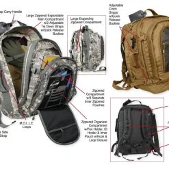 Weekend Backpacks Rothco Move Out Tactical Travel Backpack