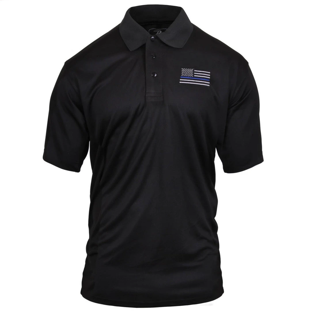 Rothco Thin Blue Line Moisture Wicking Polo