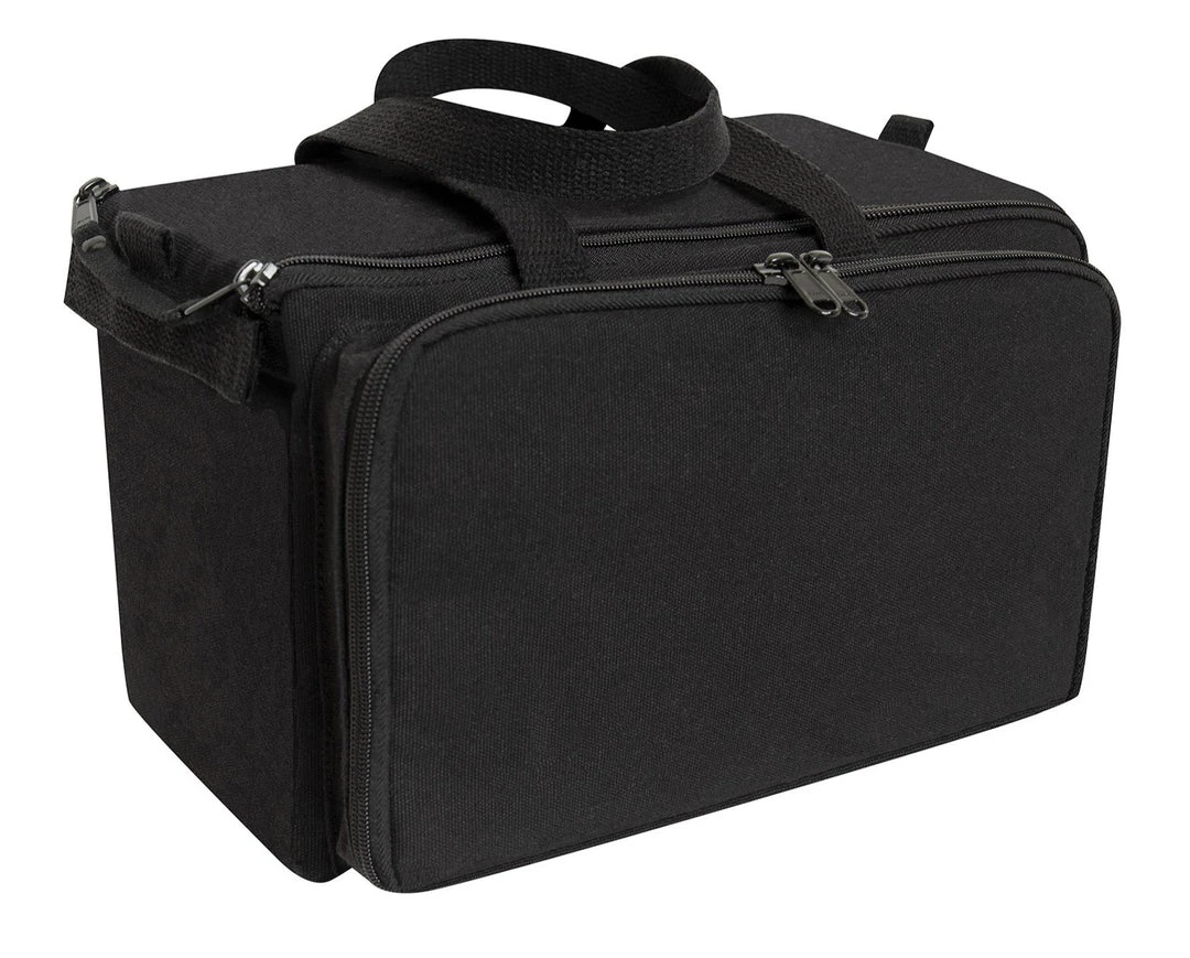 Rothco Canvas Tactical Shooting Range Bag - Black Gun Bags & Gun Cases
