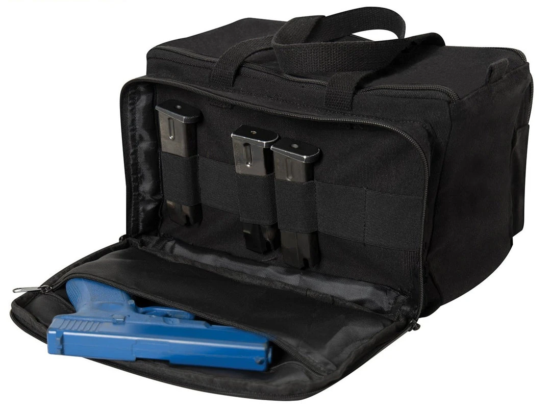 Rothco Canvas Tactical Shooting Range Bag - Black Gun Bags & Gun Cases