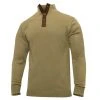 Rothco 3-Button Sweater With Suede Accents