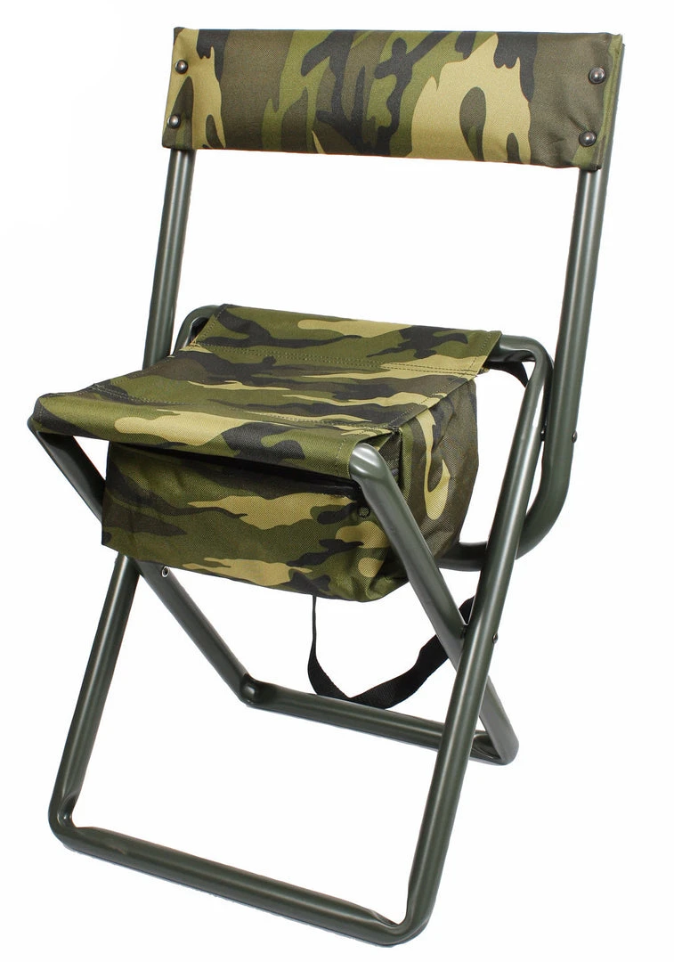 Rothco Deluxe Camo Stool With Pouch Cots & Camping Chairs