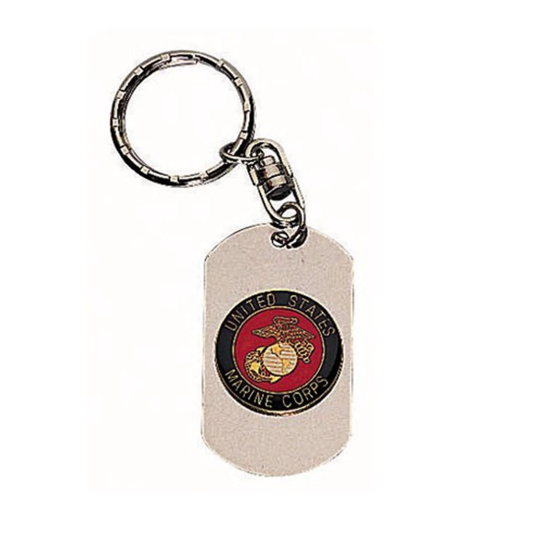 Rothco Marines Dog Tag Key Chain Key Holders