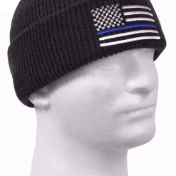Beanies Rothco Thin Blue Deluxe Embroidered Watch Cap