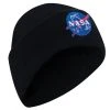 Rothco Deluxe NASA Meatball Logo Embroidered Watch Cap - Black Beanies
