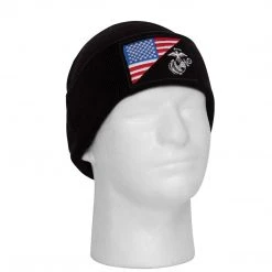 Rothco USMC / US Flag Deluxe Fine Knit Watch Cap Beanies