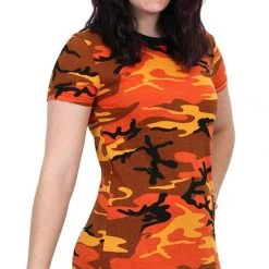 Rothco Womens Long Length Camo T-Shirt Camo T-Shirts