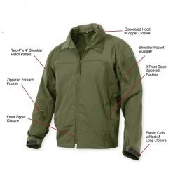 Rothco Covert Ops Light Weight Soft Shell Jacket Jackets
