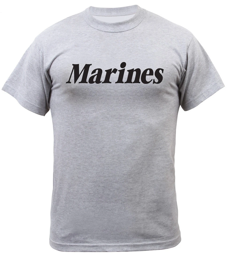 Graphic Printed T-Shirts Rothco Grey Physical Training T-Shirt