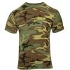 Camo T-Shirts Rothco Woodland Camo T-Shirt W/ Pocket