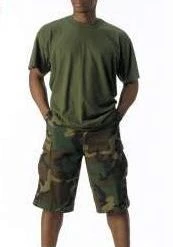 Rothco Long Length Camouflage BDU Short Shorts