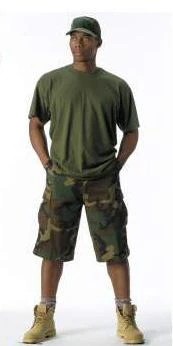 Rothco Long Length Camouflage BDU Short Shorts