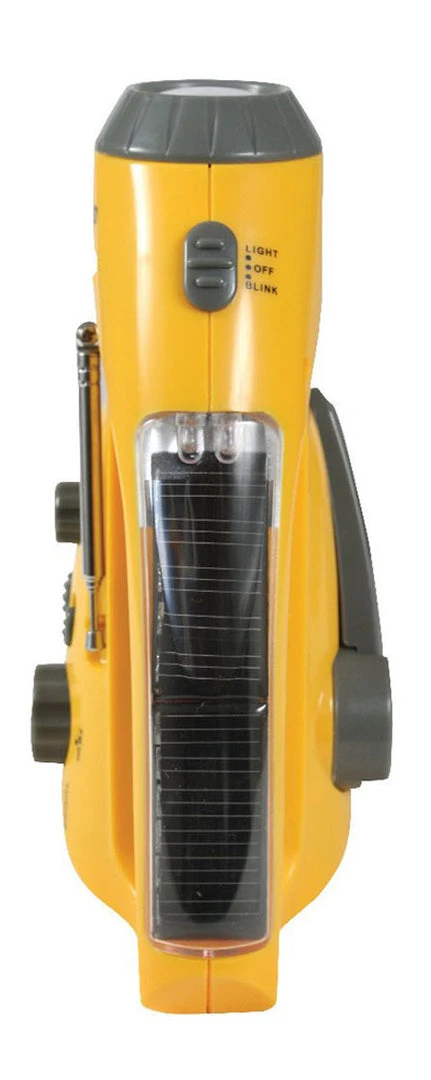 Rothco Solar/Wind Up Flashlight With Radio Camping Accessories