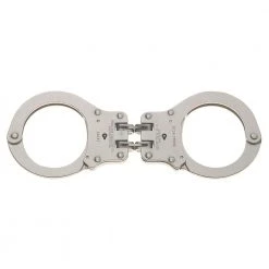 Peerless Handcuff Company Peerless Nickel Finish Hinged Handcuffs