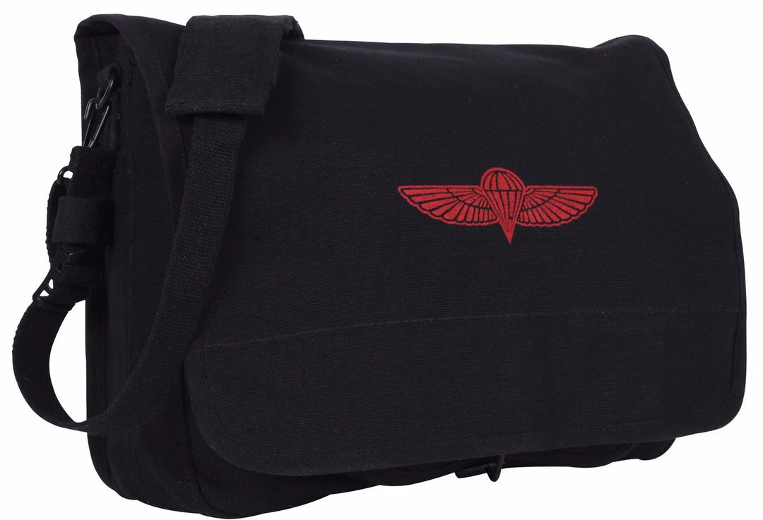 Rothco Canvas Israeli Paratrooper Bag Attache And Shoulder Bags