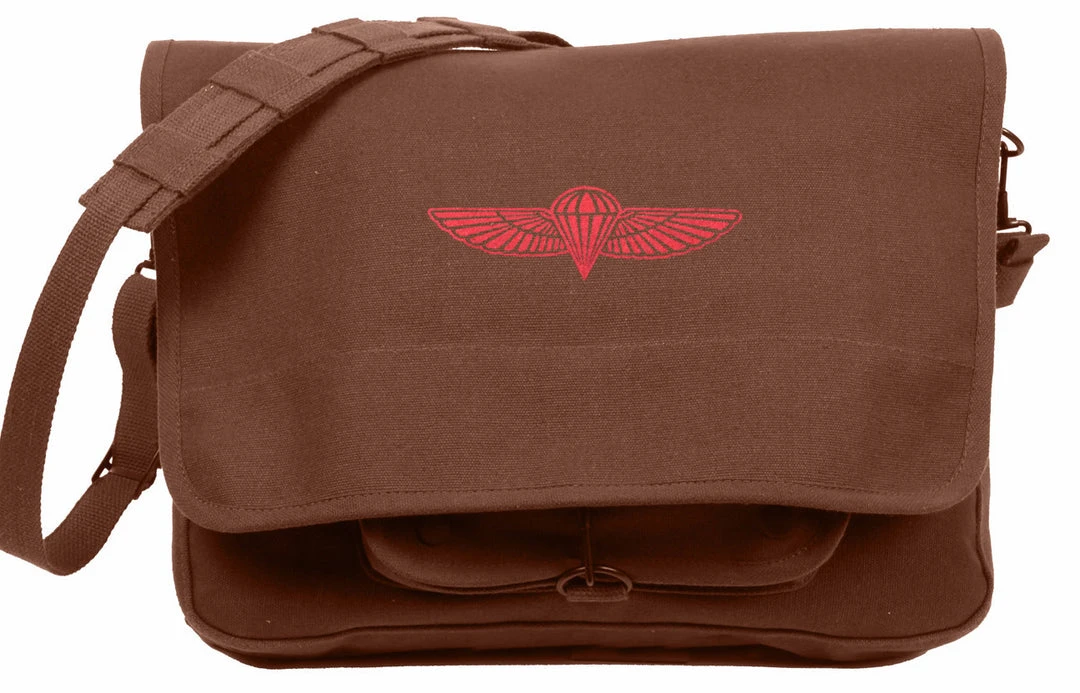Rothco Canvas Israeli Paratrooper Bag Attache And Shoulder Bags