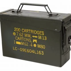 Rothco GI .30 & .50 Caliber Ammo Cans - Surplus Hard Shell Equipment Cases