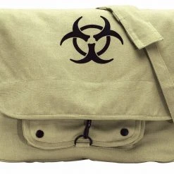 Rothco Vintage Canvas Paratrooper Bag W/ Bio-Hazard Symbol
