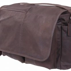 Attache And Shoulder Bags Rothco Brown Leather Classic Messenger Bag