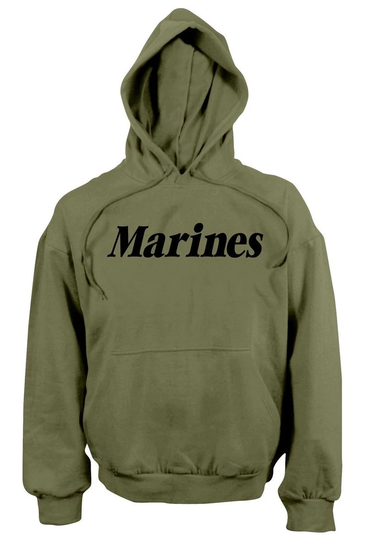 Rothco Marines Pullover Hooded Sweatshirt Olive Drab