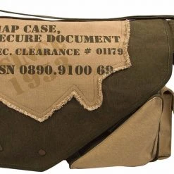 Attache And Shoulder Bags Rothco Vintage Canvas Two-Tone Imprinted Map Bag