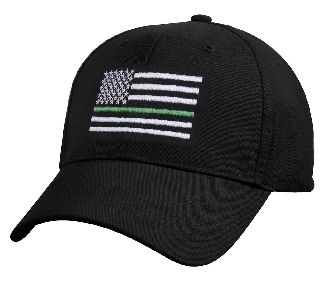 Rothco Thin Green Line Flag Low Pro Contractor Cap