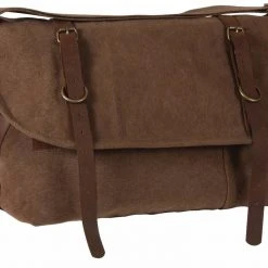 Rothco Vintage Canvas Explorer Shoulder Bag W/ Leather Accents Attache And Shoulder Bags