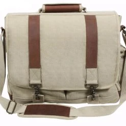Attache And Shoulder Bags Rothco Vintage Canvas Pathfinder Laptop Bag With Leather Accents