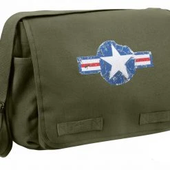 Attache And Shoulder Bags Rothco Air Corps Heavyweight Classic Messenger Bag