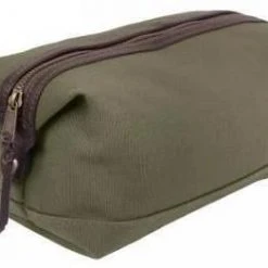 Rothco Canvas & Leather Travel Kit Toiletry Bags