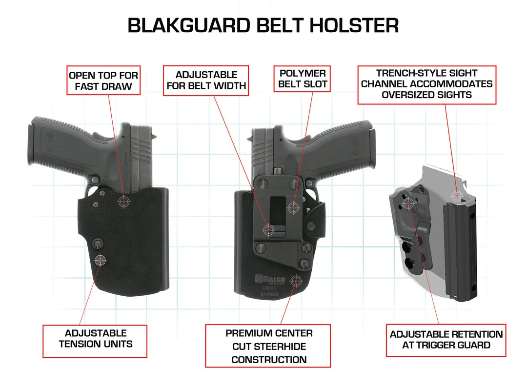 Galco Blakguard Belt Holster Concealment Holsters