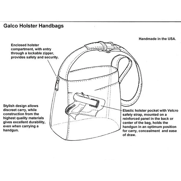 Galco Del Holster Handbag