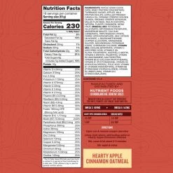 MREs Nutrient Survival Hearty Apple Cinnamon Oatmeal