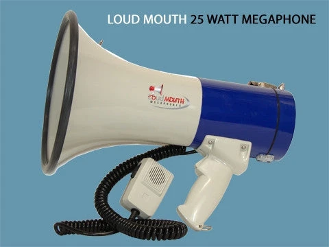Code Red Headsets LM-25 Megaphone Bullhorn 25-Watt 1000 Yard Range Siren Microphone Volume Control