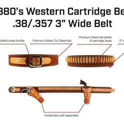 Galco 1880's Cartridge Belt 38/357