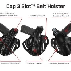 Galco Cop 3 Slot Strongside / Crossdraw Holster