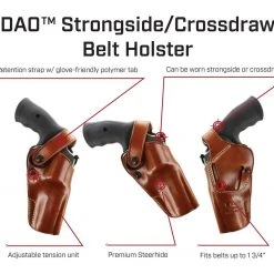 Galco DAO Strongside / Crossdraw Belt Holster Concealment Holsters