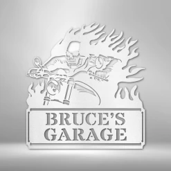 Home Décor Monogram Screaming Demon - Steel Sign