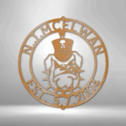 Home Décor Monogram The Citadel Bulldog - Steel Sign