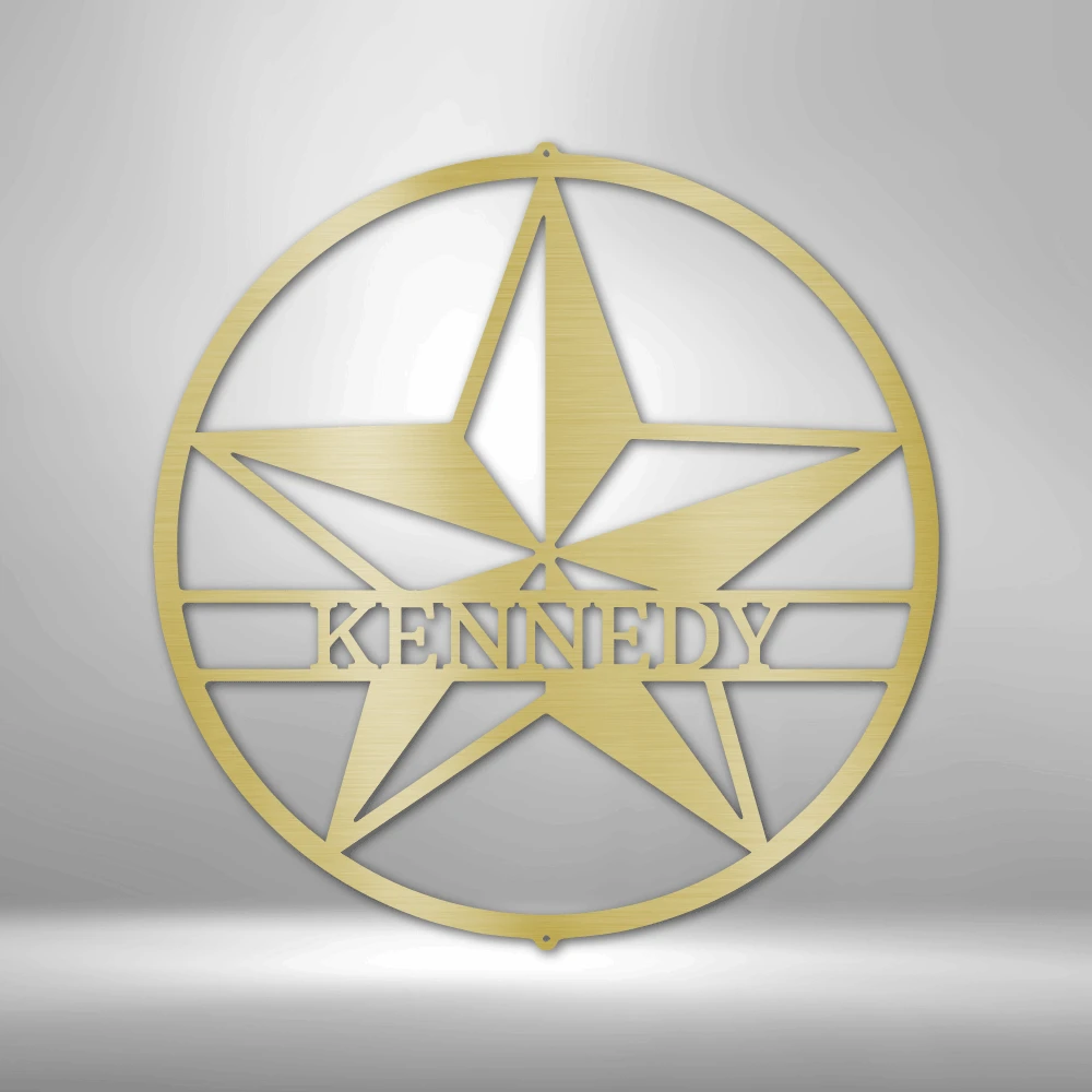 Home Décor Monogram Star Monogram - Steel Sign